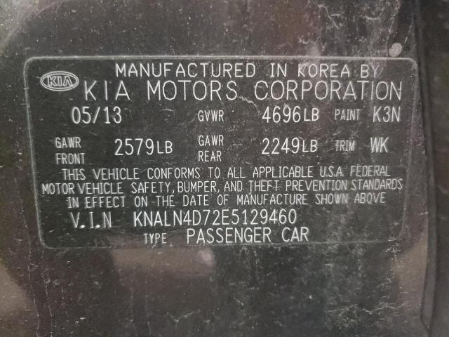 Photo 10 from auction – 2014 KIA CADENZA PR with VIN KNALN4D72E5129460