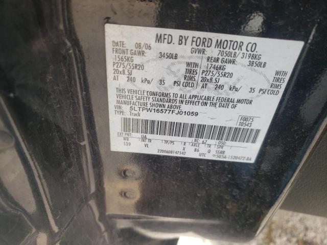 Photo 10 from auction – 2007 LINCOLN MARK LT with VIN 5LTPW16577FJ01059
