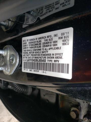 Photo 10 from auction – 2011 HONDA ACCORD CRO with VIN 5J6TF2H52BL005493
