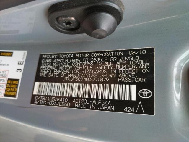 Photo 10 from auction – 2011 TOYOTA SCION TC with VIN JTKJF5C74B3001879