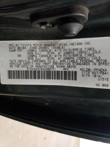 صورة رقم 10 من المزاد - 2004 TOYOTA SIENNA CE مع VIN 5TDZA23C84S208751