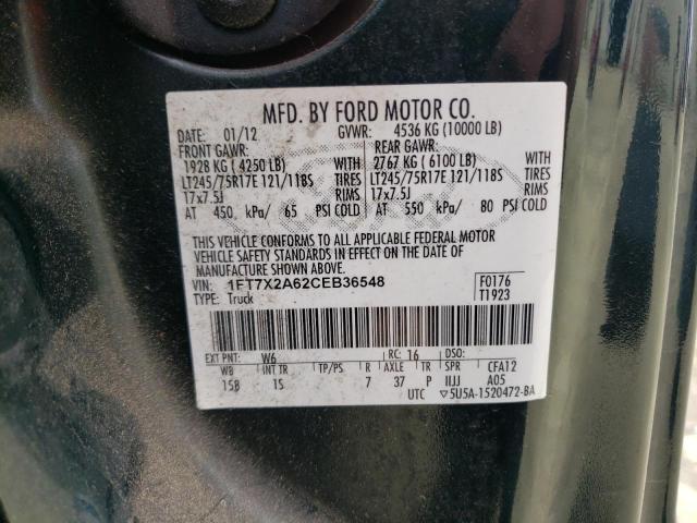 Photo 10 from auction – 2012 FORD F250 SUPER with VIN 1FT7X2A62CEB36548