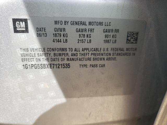 Photo 10 from auction – 2014 CHEVROLET CRUZE with VIN 1G1PG5SBXE7121535