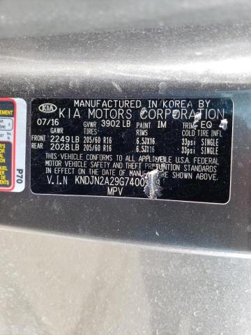 Photo 10 from auction – 2016 KIA SOUL with VIN KNDJN2A29G7400903