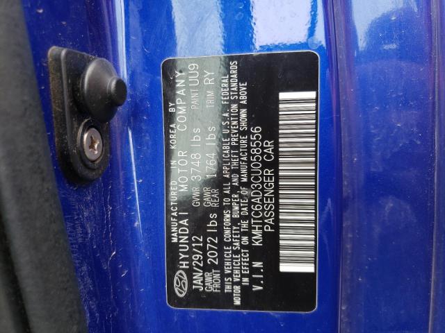 Photo 10 from auction – 2012 HYUNDAI VELOSTER with VIN KMHTC6AD3CU058556