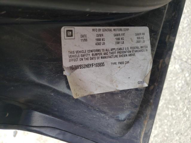 Photo 10 from auction – 2000 OLDSMOBILE INTRIGUE with VIN 1G3WS52H8YF193835