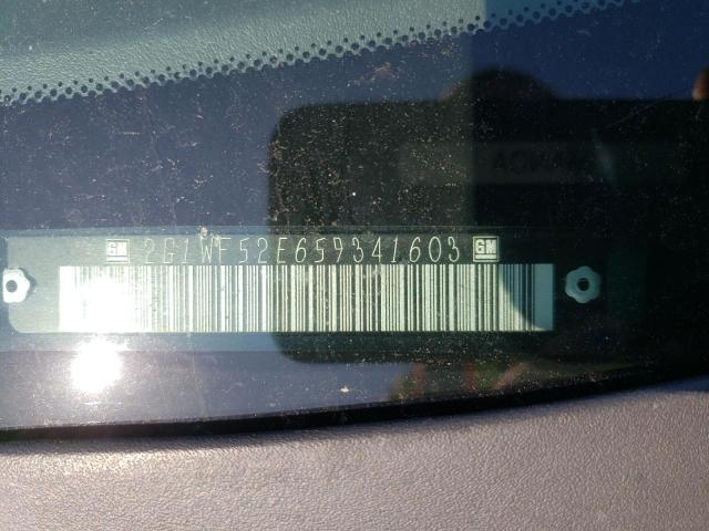 Photo 10 from auction – 2005 CHEVROLET IMPALA with VIN 2G1WF52E659341603