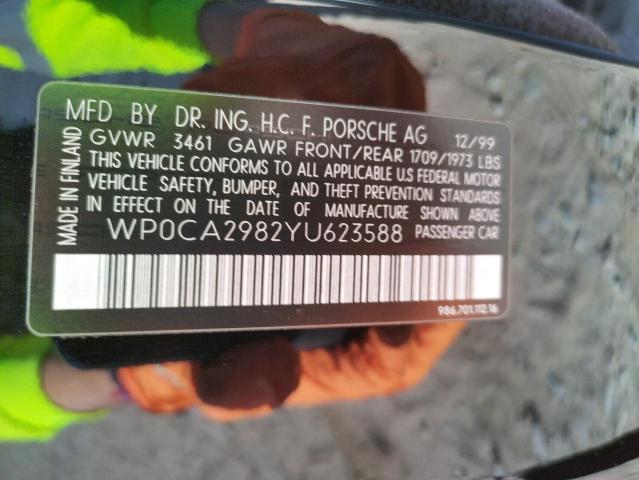 Photo 10 from auction – 2000 PORSCHE BOXSTER with VIN WP0CA2982YU623588