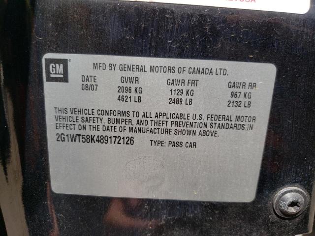 Photo 10 from auction – 2008 CHEVROLET IMPALA LT with VIN 2G1WT58K489172126