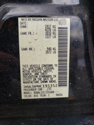 Photo 10 from auction – 2017 NISSAN ALTIMA 2.5 with VIN 1N4AL3AP4HC195352