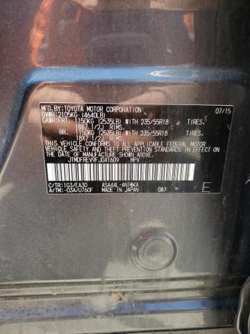 Photo 10 from auction – 2015 TOYOTA RAV4 LIMIT with VIN JTMDFREV9FJ041609