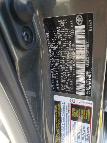 Photo 10 from auction – 2014 TOYOTA CAMRY L with VIN 4T4BF1FK0ER354219