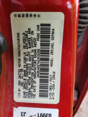 Photo 10 from auction – 2010 TOYOTA COROLLA BA with VIN 1NXBU4EE7AZ305056