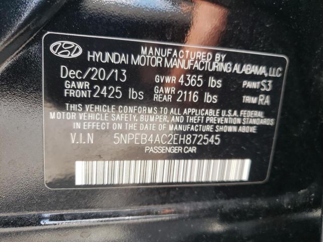 Photo 10 from auction – 2014 HYUNDAI SONATA GLS with VIN 5NPEB4AC2EH872545