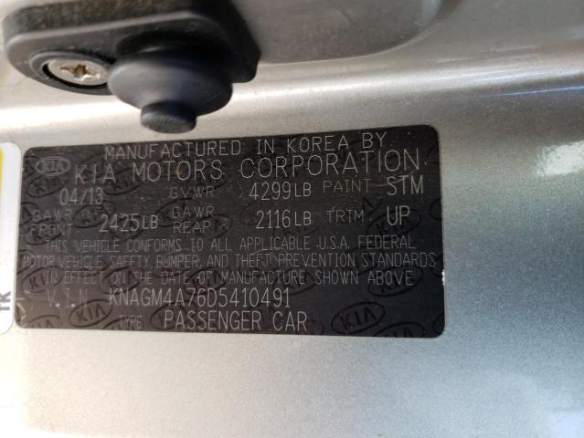 Photo 10 from auction – 2013 KIA OPTIMA LX with VIN KNAGM4A76D5410491