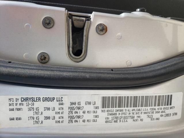 Photo 10 from auction – 2011 DODGE RAM 1500 with VIN 1D7RB1GP1BS577580