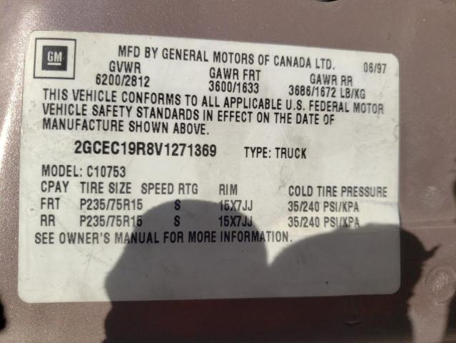 Photo 10 from auction – 1997 CHEVROLET PICK UP with VIN 2GCEC19R8V1271369