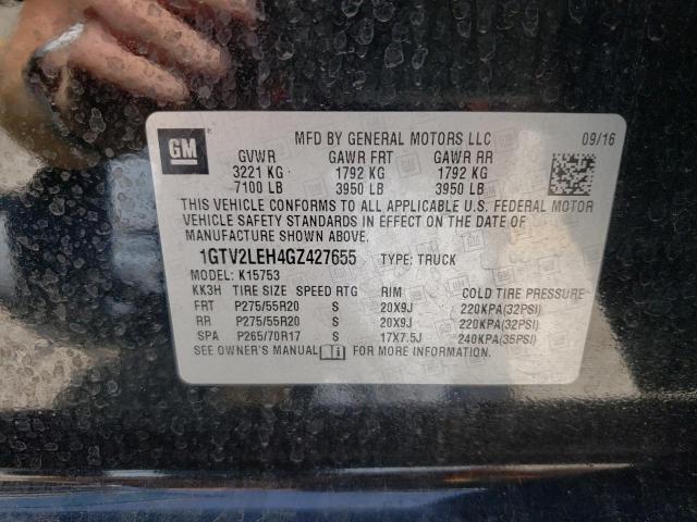 Photo 10 from auction – 2016 GMC SIERRA K15 with VIN 1GTV2LEH4GZ427655