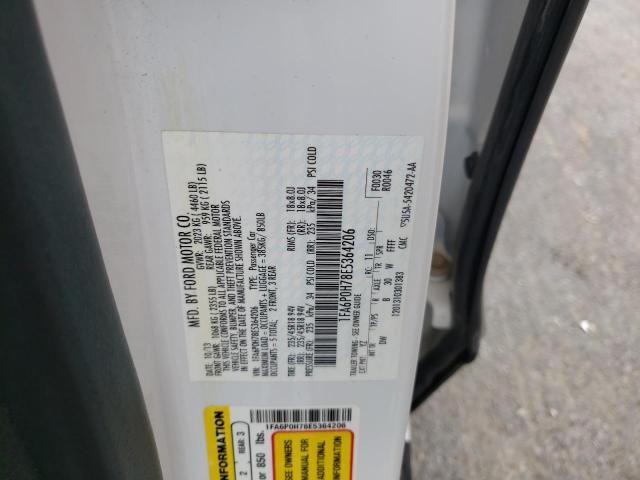 Photo 10 from auction – 2014 FORD FUSION SE with VIN 1FA6P0H78E5364206
