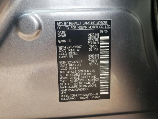 Photo 10 from auction – 2016 NISSAN ROGUE S with VIN KNMAT2MV2GP659017
