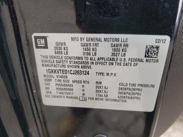 Photo 10 from auction – 2012 GMC ACADIA DEN with VIN 1GKKVTED1CJ263124