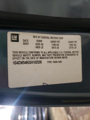 Photo 10 from auction – 2002 BUICK PARK AVENU with VIN 1G4CW54K024102538