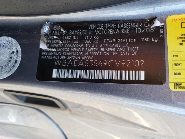 Photo 10 from auction – 2009 BMW 650 I with VIN WBAEA53569CV92102