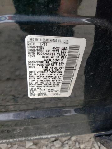 Photo 10 from auction – 2011 NISSAN ROGUE S with VIN JN8AS5MV9BW672208