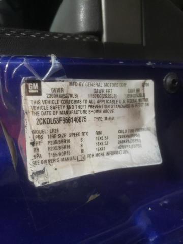 Photo 10 from auction – 2006 PONTIAC TORRENT with VIN 2CKDL63F966146675