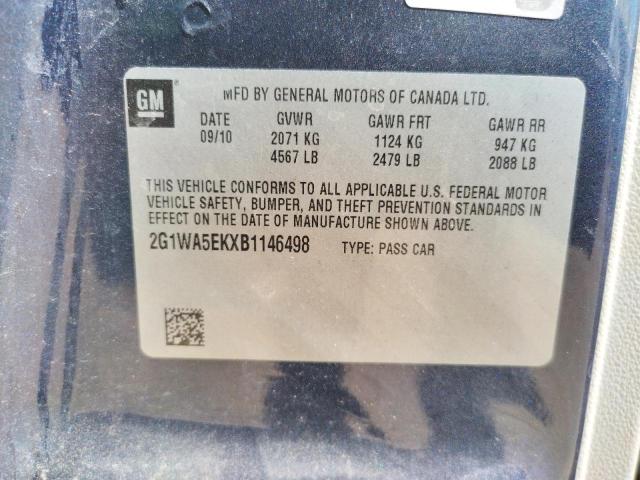 Photo 10 from auction – 2011 CHEVROLET IMPALA LS with VIN 2G1WA5EKXB1146498