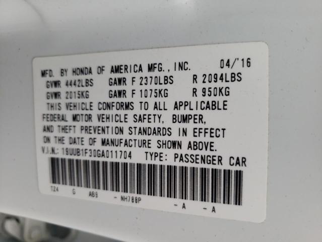 Photo 10 from auction – 2016 ACURA TLX with VIN 19UUB1F30GA011704