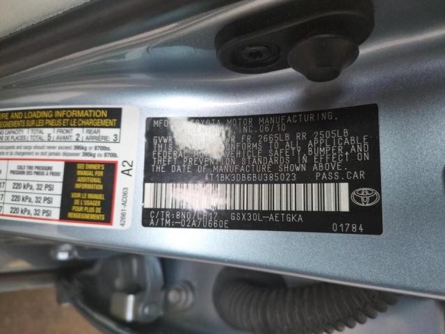 Photo 10 from auction – 2011 TOYOTA AVALON BAS with VIN 4T1BK3DB6BU385023