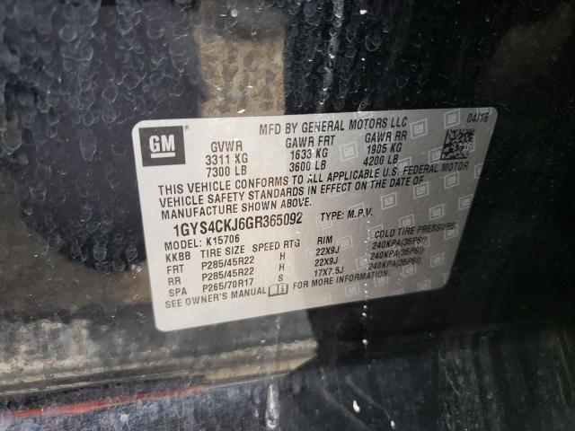 Photo 10 from auction – 2016 CADILLAC ESCALADE P with VIN 1GYS4CKJ6GR365092
