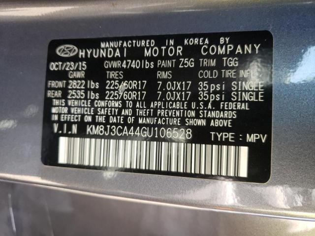 Photo 10 from auction – 2016 HYUNDAI TUCSON LIM with VIN KM8J3CA44GU106528