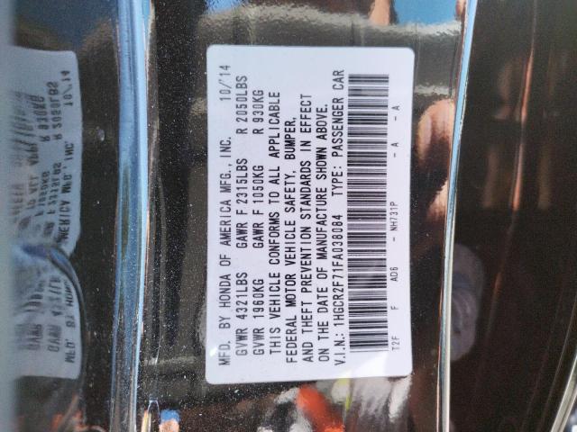 Photo 10 from auction – 2015 HONDA ACCORD EX with VIN 1HGCR2F71FA038084