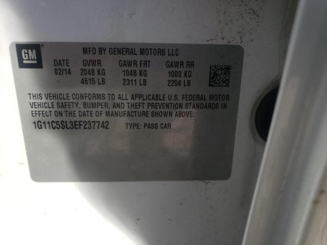 Photo 10 from auction – 2014 CHEVROLET MALIBU 1LT with VIN 1G11C5SL3EF237742
