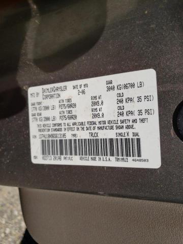 Photo 10 from auction – 2006 DODGE RAM 1500 S with VIN 1D7HU18N96S613105
