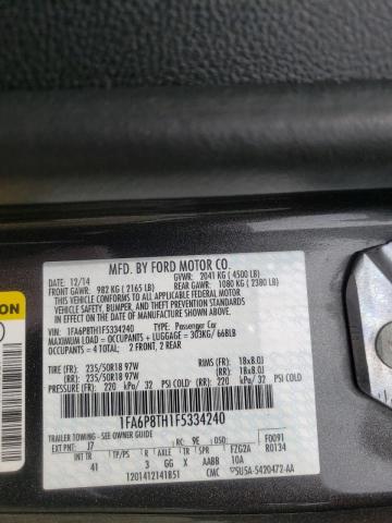 Photo 10 from auction – 2015 FORD MUSTANG with VIN 1FA6P8TH1F5334240