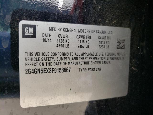 Photo 10 from auction – 2015 BUICK REGAL PREM with VIN 2G4GN5EX3F9158667