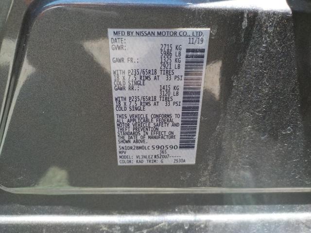 Photo 10 from auction – 2020 NISSAN PATHFINDER with VIN 5N1DR2BM0LC590590
