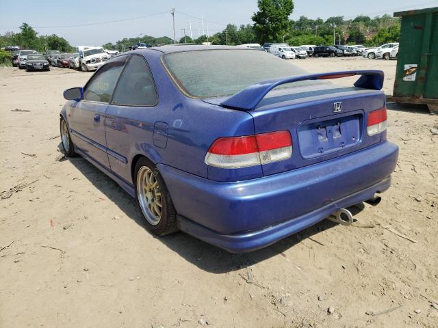 Photo 3 from auction – 2000 HONDA CIVIC SI with VIN 1HGEM1151YL005567