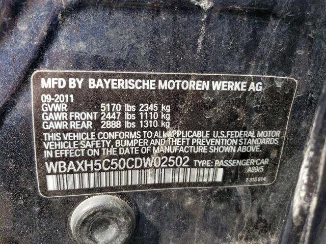 Photo 10 from auction – 2012 BMW 528 XI with VIN WBAXH5C50CDW02502