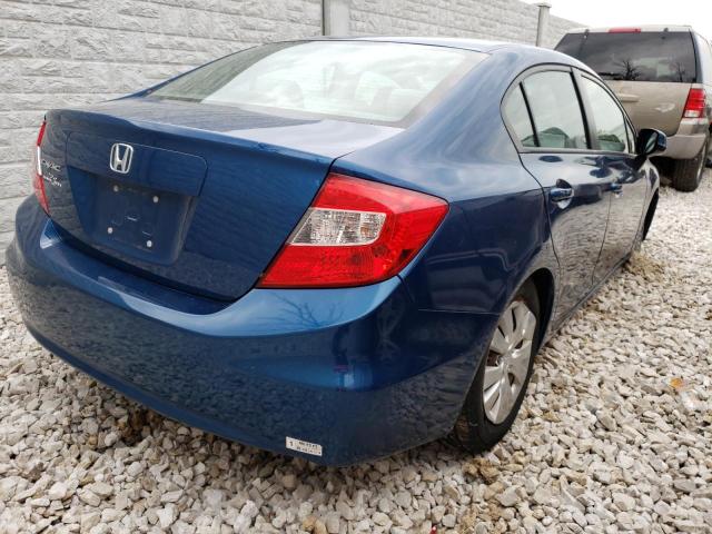 Photo 4 from auction – 2012 HONDA CIVIC LX with VIN 19XFB2F57CE079696