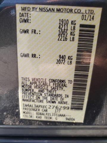 Photo 10 from auction – 2014 NISSAN ALTIMA 2.5 with VIN 1N4AL3APXEC276299
