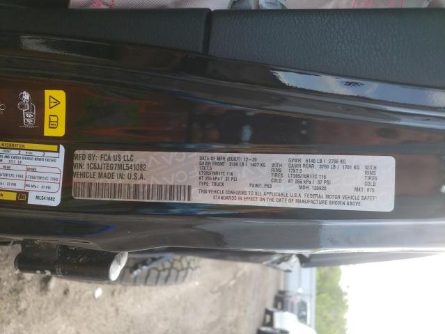 Photo 10 from auction – 2021 JEEP GLADIATOR with VIN 1C6JJTEG7ML541082