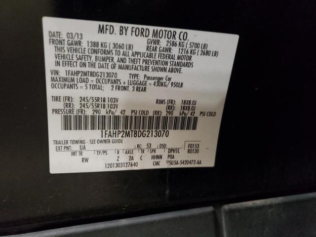 Photo 10 from auction – 2013 FORD TAURUS POL with VIN 1FAHP2MT8DG213070