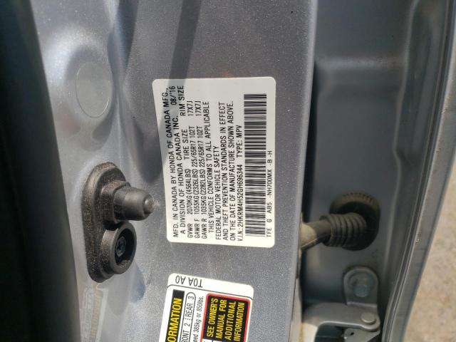 Photo 10 from auction – 2016 HONDA CR-V EX with VIN 2HKRM4H52GH696344