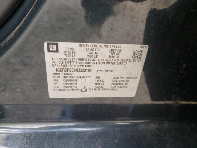 Photo 10 from auction – 2017 CHEVROLET SILVERADO with VIN 1GCRCREC9HZ223196