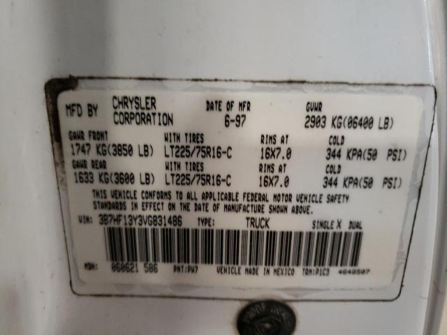 Photo 10 from auction – 1997 DODGE RAM 1500 with VIN 3B7HF13Y3VG831486