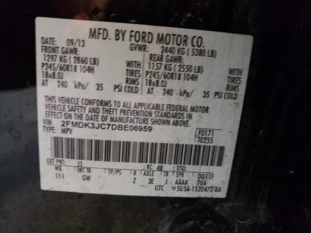 Photo 10 from auction – 2013 FORD EDGE SEL with VIN 2FMDK3JC7DBE06959